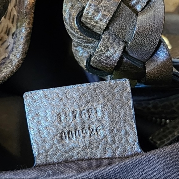 Gucci Pelham Horsebit Medium Hobo Python Bag. RARE Gorgeous Brown Snakeskin - Picture 7 of 9